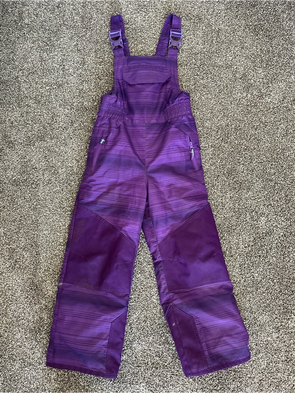 Champion Purple Kids Snow Bib Overalls
